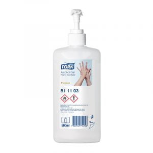 Dezinfectant pentru maini gel Tork 511103, 80% alcool etilic, 500 ml