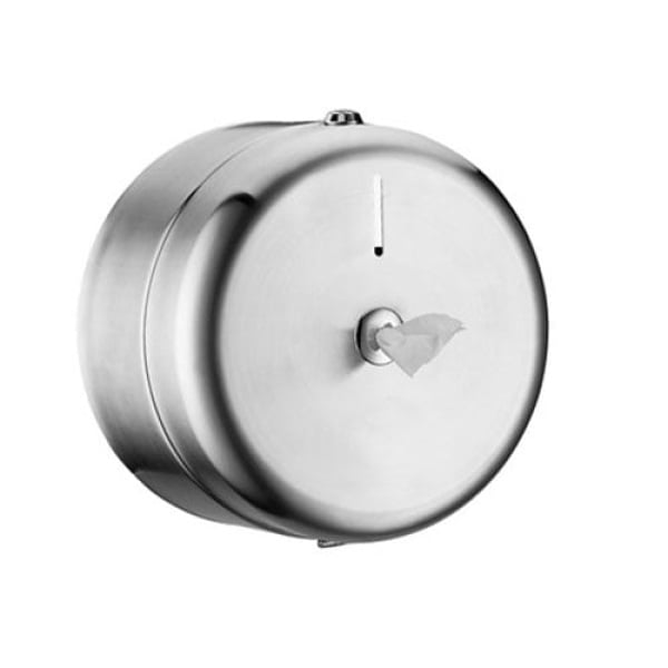 Dispenser  mini CIMRI  din inox, pentru hartie igienica, cu derulare centrala portionata, R1311