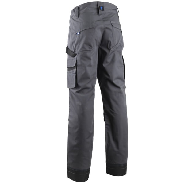 Pantaloni de lucru, talie, Escala, gri, material rezistent Ripstop, spate inaltat, genunchi preformati, tiv suplimetar 5cm, intarituri Oxford 600D, buzunare multiple