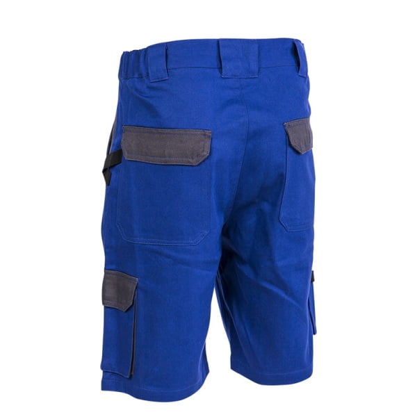 Pantaloni de lucru scurti, Commander, albastru royal, bumbac 260g/m², buzunare multiple, cusaturi intarite, Coverguard