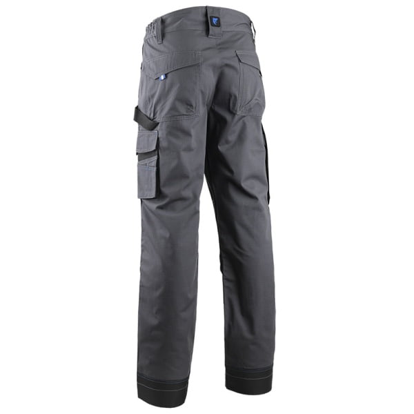 Pantaloni de lucru, talie, Escala, gri, material rezistent Ripstop, spate inaltat, genunchi preformati, tiv suplimetar 5cm, intarituri Oxford 600D, buzunare multiple