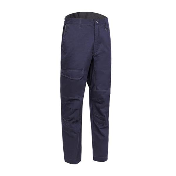 Pantaloni de lucru, talie, IRAZU, albastru, 60% bumbac, 40% poliester, 300g/m², buzunare multiple, tiv suplimentar 5cm