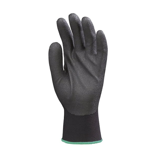 Manusi de protectie Eurolite 6640, negre, imersate cu spuma PVC pe palma, rezistente la uzura si rupere, pentru manipulare fina si asamblare de precizie, Coverguard