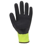 CG1CHLD00_Manusi de protectie Hi-VIZ, cu rezistenta la taiere D, Eurocut Strong L440, galben fluorescent, imersie de latex, aderenta in mediu uscat, umed, flexibile_palma2