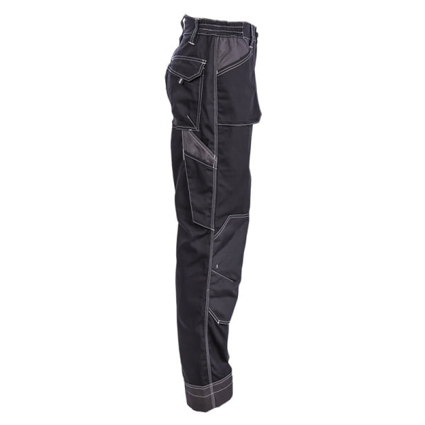 Pantaloni de lucru, talie, Orosi, negru, material rezistent Ripstop, spate inaltat, genunchi preformati, tiv suplimetar 5cm, intarituri Oxford 600D, buzunare multiple