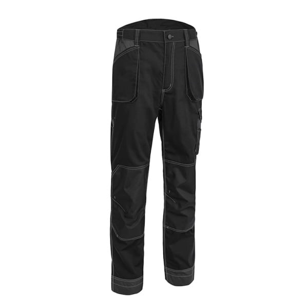 Pantaloni de lucru, talie, Orosi, negru, material rezistent Ripstop, spate inaltat, genunchi preformati, tiv suplimetar 5cm, intarituri Oxford 600D, buzunare multiple