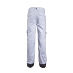 CG8CLPW-Pantaloni de lucru, talie, CLASS, albi, material rezistent Twill, genunchi preformati intariti cu Cordura 500D, Coverguard-spate