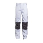 CG8CLPW-Pantaloni de lucru, talie, CLASS, albi, material rezistent Twill, genunchi preformati intariti cu Cordura 500D, Coverguard-fata