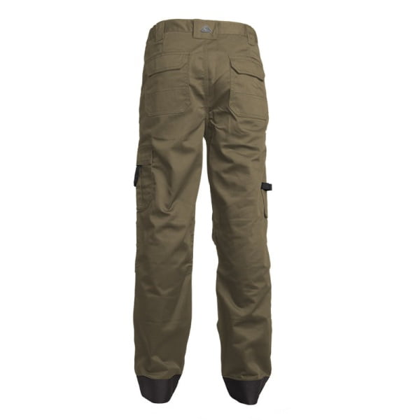 Pantaloni de lucru, talie, CLASS, maro, material rezistent Twill, genunchi preformati intariti cu Cordura 500D, tiv suplimetar 5cm, buzunare multiple, Coverguard