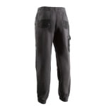 CG5PEP150_Pantaloni de lucru, model sport, Pelona, gri, din jerseu, cu interior flausat, 65% poliester, 35% bumbac, 300g_m², intarituri Oxford 600D pe genunchi, Coverguard_spate