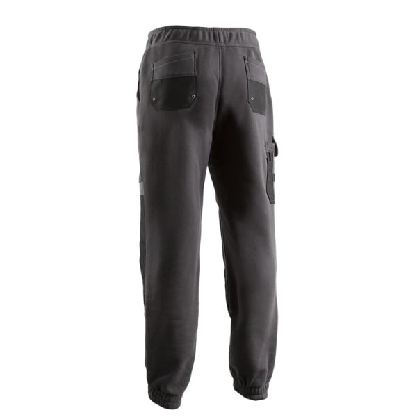 Pantaloni de lucru, model sport, Pelona, gri, din jerseu, cu interior flausat, 65% poliester, 35% bumbac, 300g/m², intarituri Oxford 600D pe genunchi, Coverguard