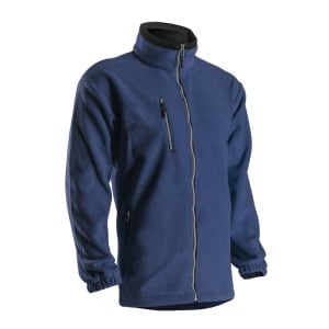 Hanorac Angara, albastru, cu fermoar, fleece, gros, poliester micropolar, 450 g/m², fara scamosare, certificare pentru mediu cu temperaturi scazute