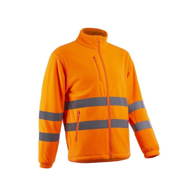 Jacheta polar Hi-Viz, Ritto, portocaliu HV, fleece moale si calduros, confortabil, cu benzi reflectorizante, Coverguard