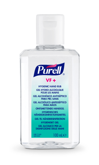 Gel pentru dezinfectarea igienică a mâinilor PURELL VF+, flacon cu capac 100ml