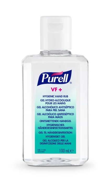 Gel pentru dezinfectarea igienică a mâinilor PURELL VF+, flacon cu capac 100ml