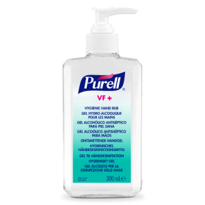 Gel pentru dezinfectarea igienică a mâinilor PURELL VF+, flacon cu pompiță 300 ml