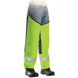 Jambiera impermeabila, Wash Fluo, galben, HI-VIZ, cu banda reflectorizanta, marime unica