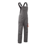 Pantalon de lucru cu pieptar pentru femei, gri, MISTI, Coverguard, 60% Bumbac, 40% Poliester