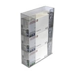 Dispenser SHIELD, pentru 3 cutii de manusi, transparent, din PVC, montabil pe perete