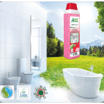 Detergent ECOLOGIC concentrat SANET lavocid, pentru spatii sanitare, bai si toalete, efect puternic de curatare a depunerilor de calcar, sapun, murdarie, 1l-715811