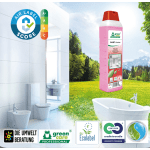 Detergent ecologic concentrat SANET zitrotan, Green Care, detartrant pentru spatii sanitare, bai, toalete, cu miros persistent, 1L, certificat A+ de catre Air Label Score, Ecolabel