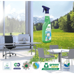 Detergent ecologic, gata de utilizare, GLASS cleaner, Green Care, pentru sticla si oglinzi, 750ml, certificat Ecolabel, Cradle-to-Cradle_princ