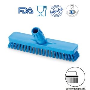 IGEAX1016BT_Perie pentru pardoseli si pereti, 30 cm, duritate ridicata, albastra, rezistenta la 121°C, autoclavare pentru industria alimentara, HACCP,FDA