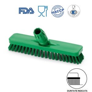 IGEAX1016GT_Perie pentru pardoseli si pereti, 30 cm, duritate ridicata, verde, rezistenta la 121°C, autoclavare pentru industria alimentara, certificare HACCP, FDA