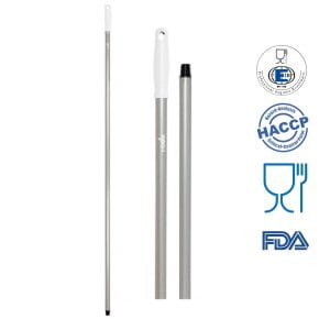 IGEAX_1023W_Coada Maner 140 cm, pentru maturi, raclete si perii IGEAX, alb, aluminiu, 121 °C, autoclavare, industria alimentara, HACCP, FDA