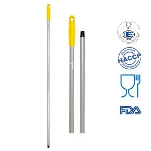 IGEAX_1023Y_Coada Maner 140 cm, pentru maturi, raclete si perii IGEAX, galben, aluminiu, 121 °C, autoclavare, industria alimentara, HACCP, FDA