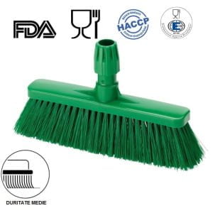 IGEAX_1031GM_Matura dreapta cu peri scurti, 80mm, duritate medie, verde, IGEAX 1031, termorezistenta, auclavare 121°C, pentru industria alimentara, certificata HACCP, FDA