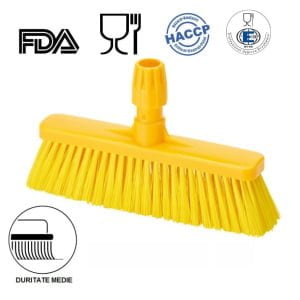 IGEAX_1031YM_Matura dreapta cu peri scurti, 80mm, duritate medie, galbena, IGEAX 1031, termorezistenta, auclavare 121°C, pentru industria alimentara, certificata HACCP, FDA