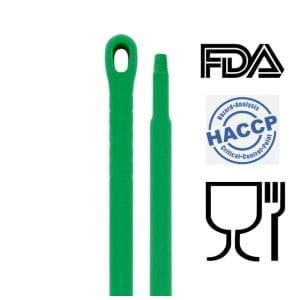 IGEAX_1039G_Coada _Maner 150 cm, verde, pentru matura, perii si racleata, din plastic si fibra de sticla, rezistenta la 100 °C, pentru industria alimentara,HACCP