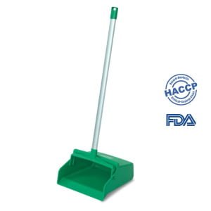 Faras cu maner lung, tip lobby pan,IGEAX 1055, verde,  275 x 310 x 950, rezistenta la 121 °C, pentru industria alimentara, certificata HACCP, FDA