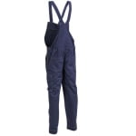 CG5IRB120_Pantalon cu pieptar IRAZU, albastru inchis, 60% bumbac, 40% poliester – 300g_m²_spate