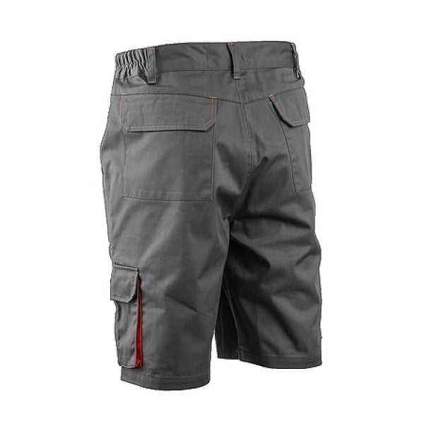 Pantaloni de lucru, scurti, Paddock II, gri/portocaliu, 60% bumbac, 40% poliester - 245g/m², buzunare multiple, Coverguard