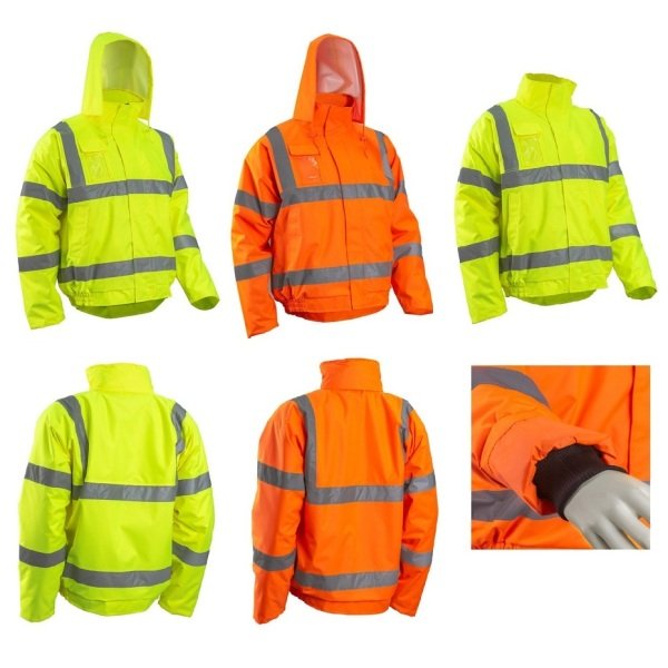 Geaca de iarna impermeabila, Soukou Fluo, Portocaliu, Hi-Viz, benzi reflectorizante, captusita, buzunare multiple, Coverguard