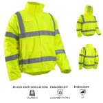 CG5SOU160_Geaca de iarna impermeabila, Soukou Fluo, Galben, Hi-Viz, benzi reflectorizante_1