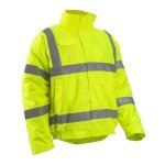 CG5SOU160_Geaca de iarna impermeabila, Soukou Fluo, Galben, Hi-Viz, benzi reflectorizante_fata