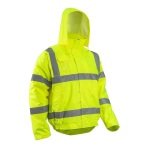 CG5SOU160_Geaca de iarna impermeabila, Soukou Fluo, Galben, Hi-Viz, benzi reflectorizante_gluga