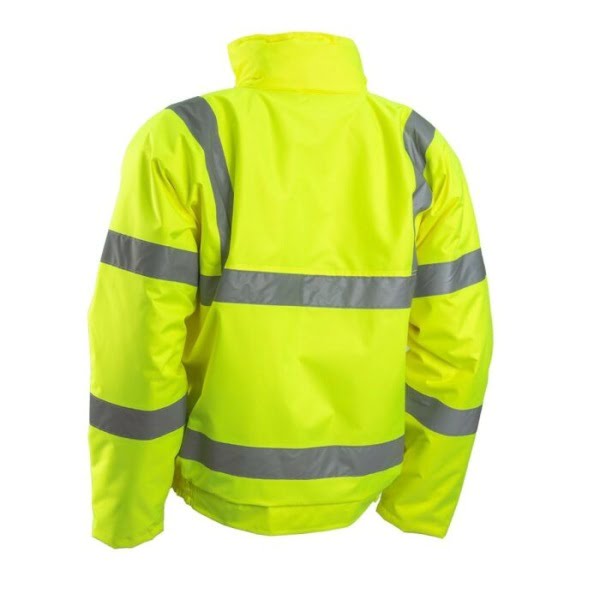 Geaca de iarna impermeabila, Soukou Fluo, Galben, Hi-Viz, benzi reflectorizante, captusita, buzunare multiple, Coverguard