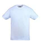 CG5TRIW _Tricou cu maneca scurta, TRIP, alb, 100% bumbac, guler rotund, la baza gatului, 150g_m²