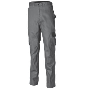 CG8TETG_Pantaloni de lucru, pe talie, Technicity, gri inchis, practici si confortabili, cusaturi duble, buzunare multiple, 35% Bumbac, 65% Poliester, 245g_m²_fata