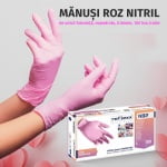 manusi nitril roz de unica folosinta web