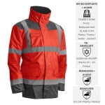 CG7KANA_Haina de lucru pentru iarna, multifunctionala, HI-VIZ, 4 in 1, reflectorizanta, impermeabila, Kanata, rosu_gri inchis (antracit), cu maneci si gluga detasabile_princ