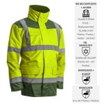 CG7KANG_Haina de lucru pentru iarna, multifunctionala, HI-VIZ, 4 in1, reflectorizanta, impermeabila, Kanata, galben_verde, cu maneci si gluga detasabile_princ