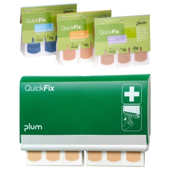 Plasturi impermeabili Plum Quick Fix, 45 buc/set, plasturi din polietilena, potriviti pentru medii de lucru umede, rezerva pentru CGGANPL5501