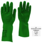 CGMO3815_Manusi de protectie din latex, verde, EUROSTRONG 3815, 32 cm, imersate suplimentar pe palma pentru aderenta mai buna, Coverguard_1