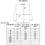 CL6830204_Hanorac ESD cu mâneci lungi și fermoar, albastru inchis, bumbac_fibră CLEANTEX, model unisex, Cleantex_marimi