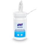 GJ92200-06-EEU_Șerveţele PURELL Hand & Surface Antimicrobial pentru dezinfectarea mainilor si suprafetelor, 200 bucăți_canistră_aplic-wipepulled